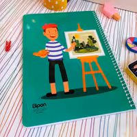 دفتر نقاشی 40 برگ الیپون