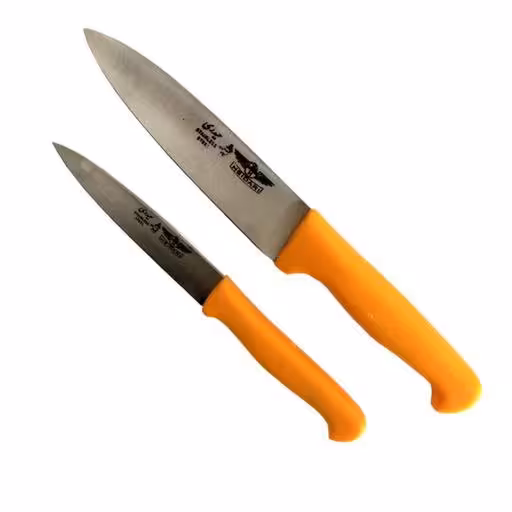 چاقو آشپزخانه حیدری کد 5876 مجموعه دو عددی

