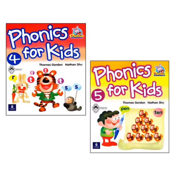 کتاب Phonics For Kids اثر Thomas Gordon And Nathan Shu انتشارات اشتیاق نور جلد 4 و 5