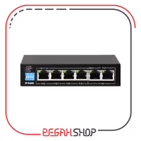 سوییچ شبکه 6 پورت برند D-Link مدل DGS-F1006P-E