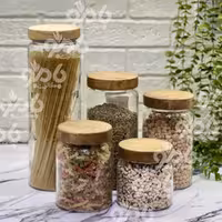 بانکه شیشه ای سایدا درب چوبی دنیز