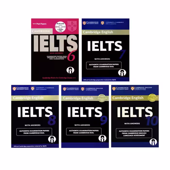 کتاب IELTS Cambridge اثر جمعی از نویسندگان انتشارات الوندپویان جلد 6 تا 10