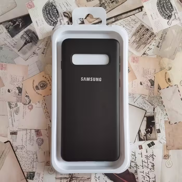 گارد - کاور - قاب سیلیکونی ژله ای رنگ مشکی مناسب برای سامسونگ Galaxy S10
