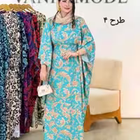 پیراهن ساحلی زنانه کرپ مدل ساحلی بوگاتی اعلا توران