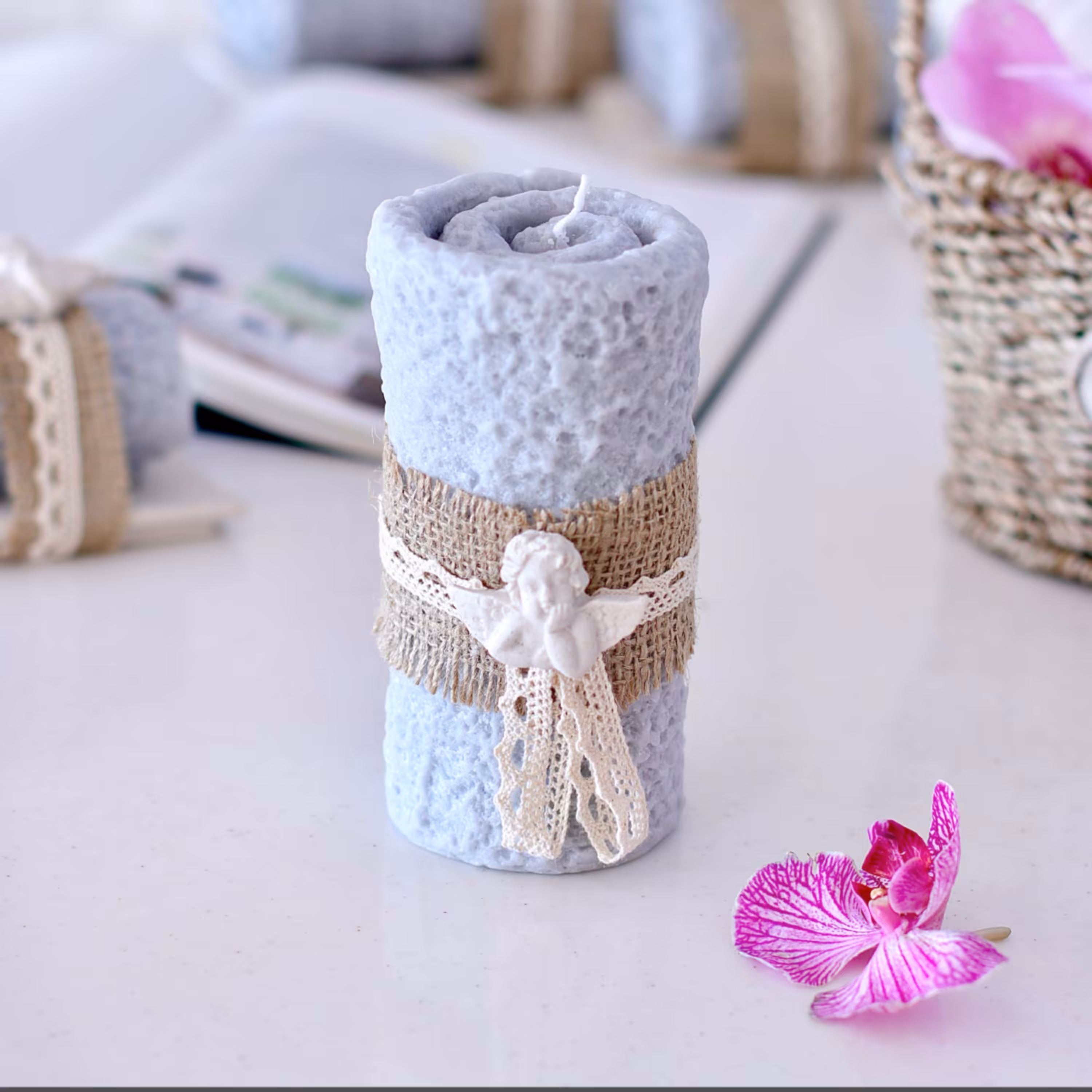 شمع حوله ای استوانه ای بزرگ