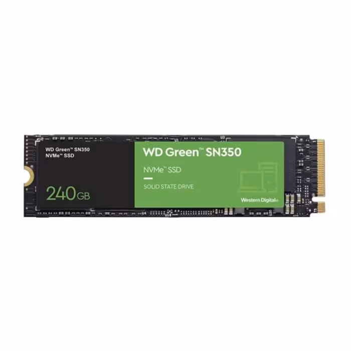 حافظه SSD وسترن دیجیتال مدل Green SN350 NVMe M.2 2280 PCI-Express 3.0 x4 ظرفیت 240 گیگابایت