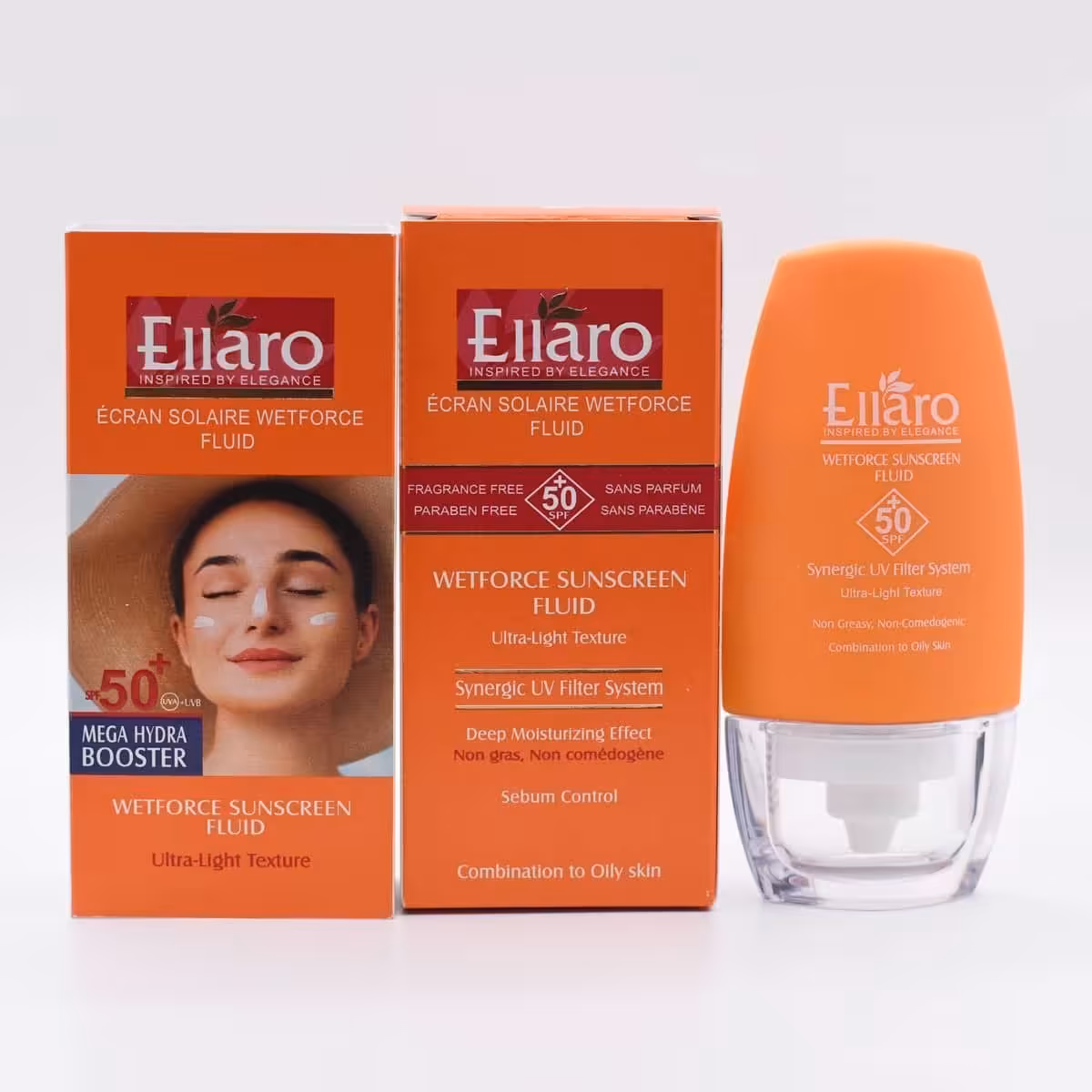 
فلوئید ضد آفتاب بی رنگ وت فورس الارو spf50