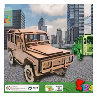 پازل چوبی طرح لندروور