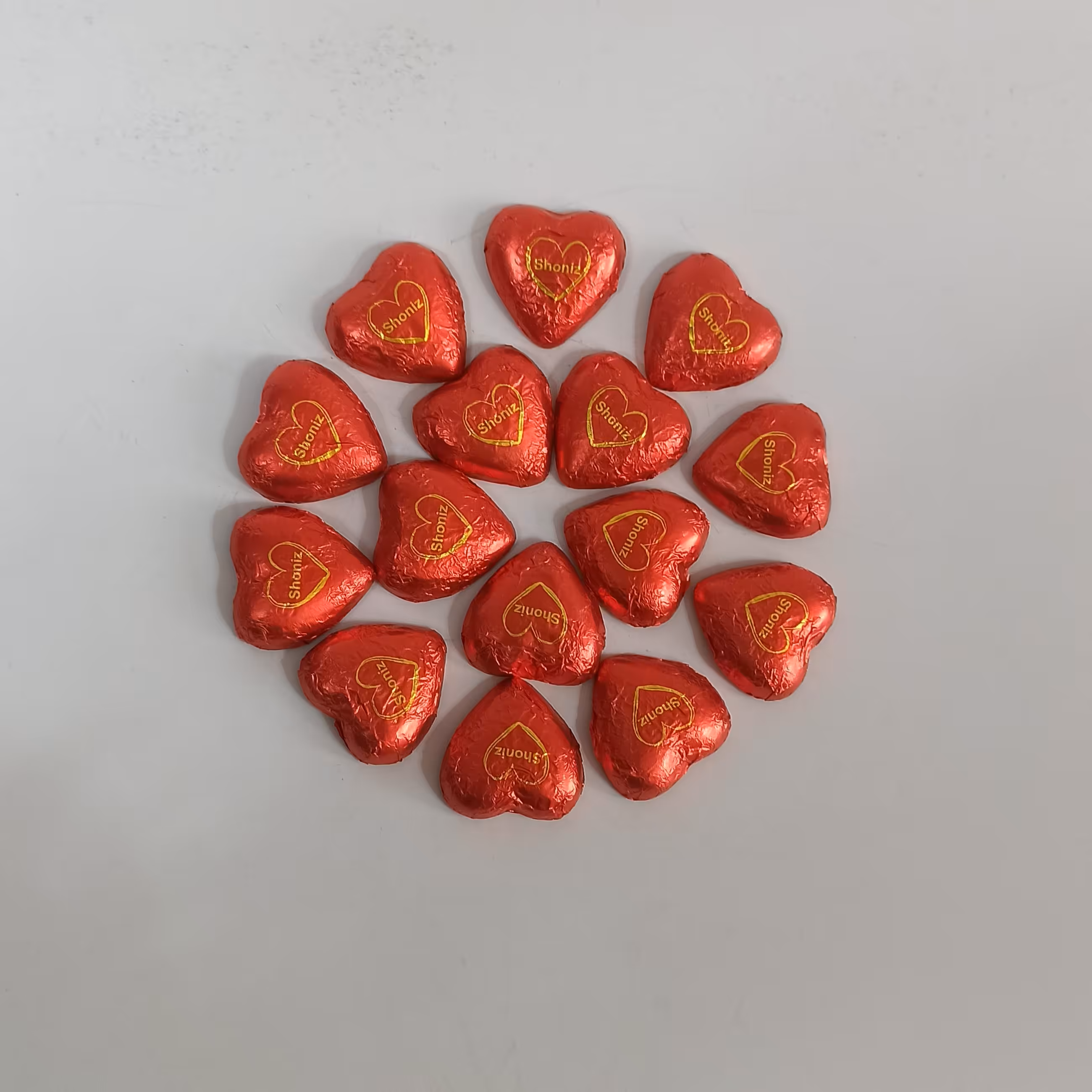 شکلات قلبی قرمز  78درصد شونیز(500گرم)