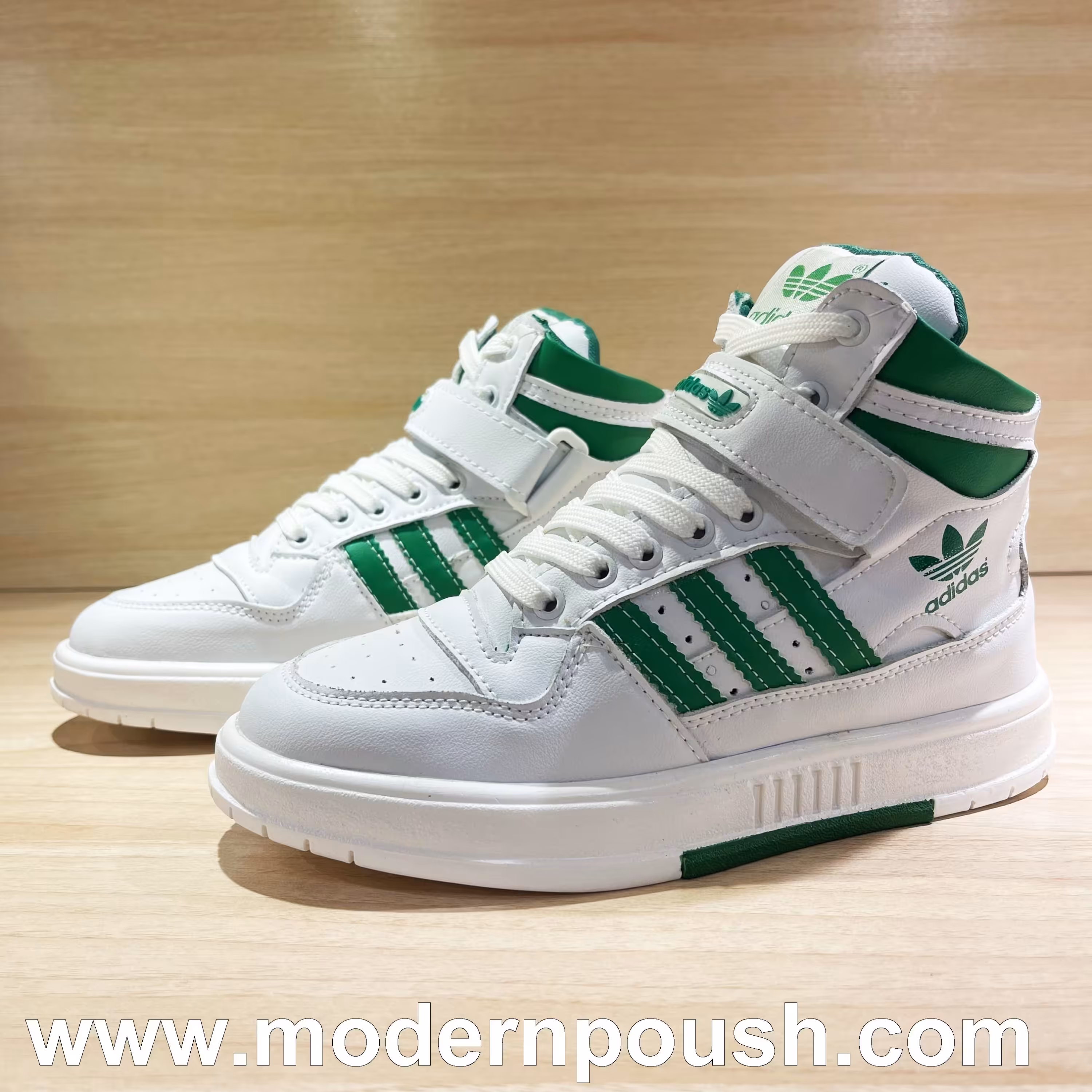 کفش کتانی ساقدار زنانه رنگ سفید سایز 37 - 40 کد 10682 (جنس کُره ای و بسیار نرم )