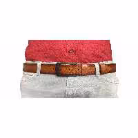 کمربند چند رنگ مردانه و زنانه چرم با کیفیت 4.5 سانتی متر جین برنزه اسپرت GoDeri