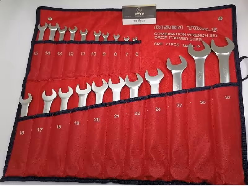 ست آچار یکسر تخت یکسر رینگ