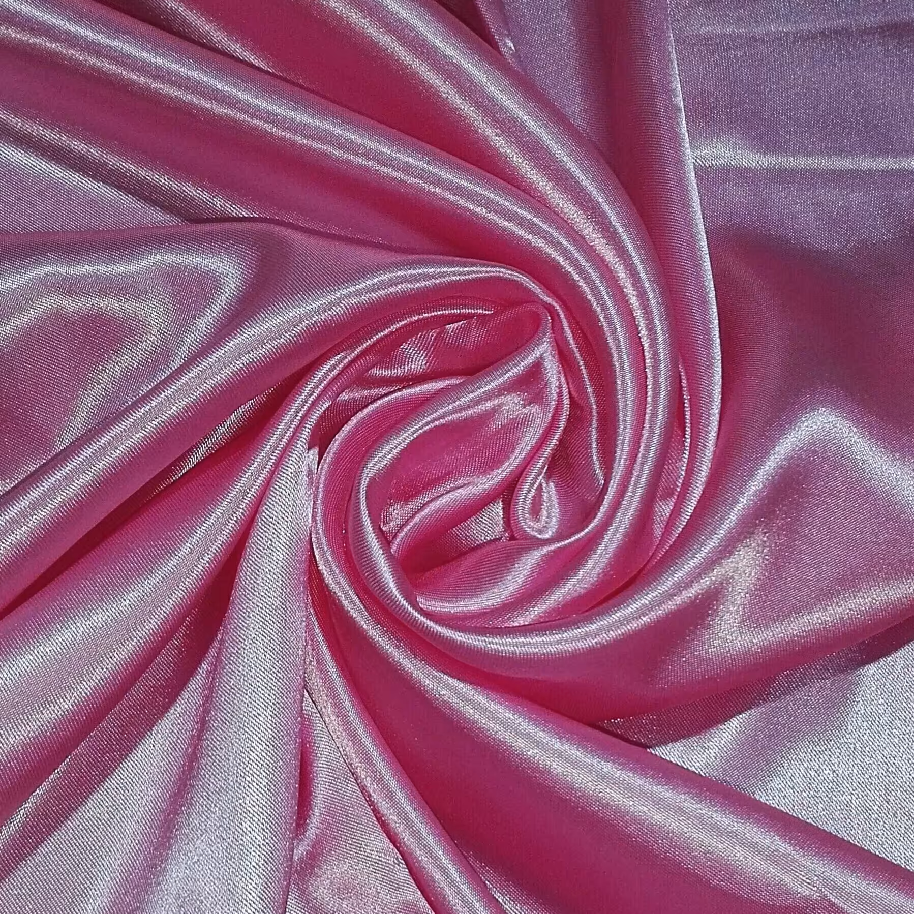 پارچه ساتن صورتی عرض 150سانتی متر