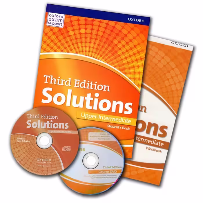 کتاب Solutions 3rd Edition Upper Intermediate  به همراه CD رحلی