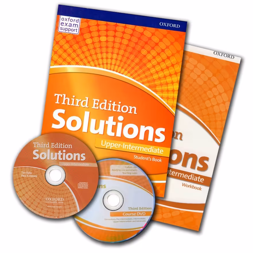 کتاب Solutions 3rd Edition Upper Intermediate  به همراه CD رحلی