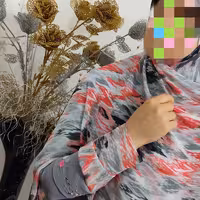 ست روسری و ساق طرح دار