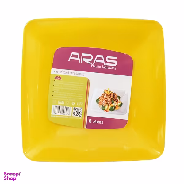 بشقاب یکبار مصرف ارس کد A10 بسته 6 عددی