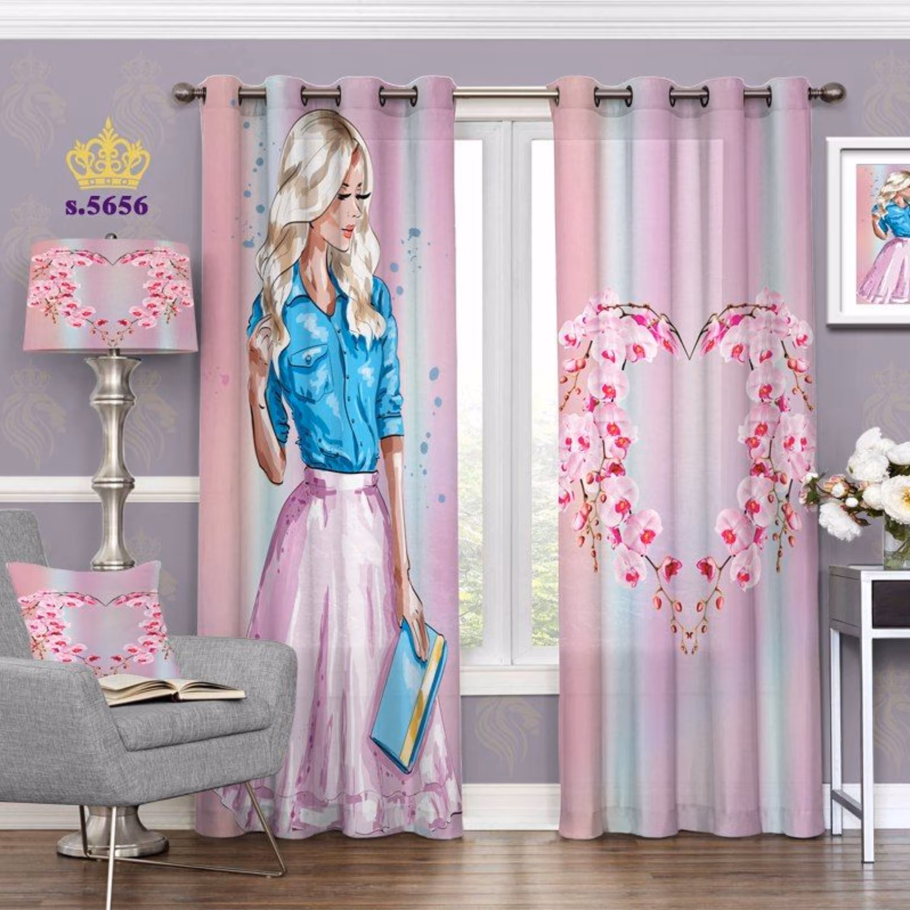 پرده های تصویری مناسب برای مزون و سالن های زیبایی