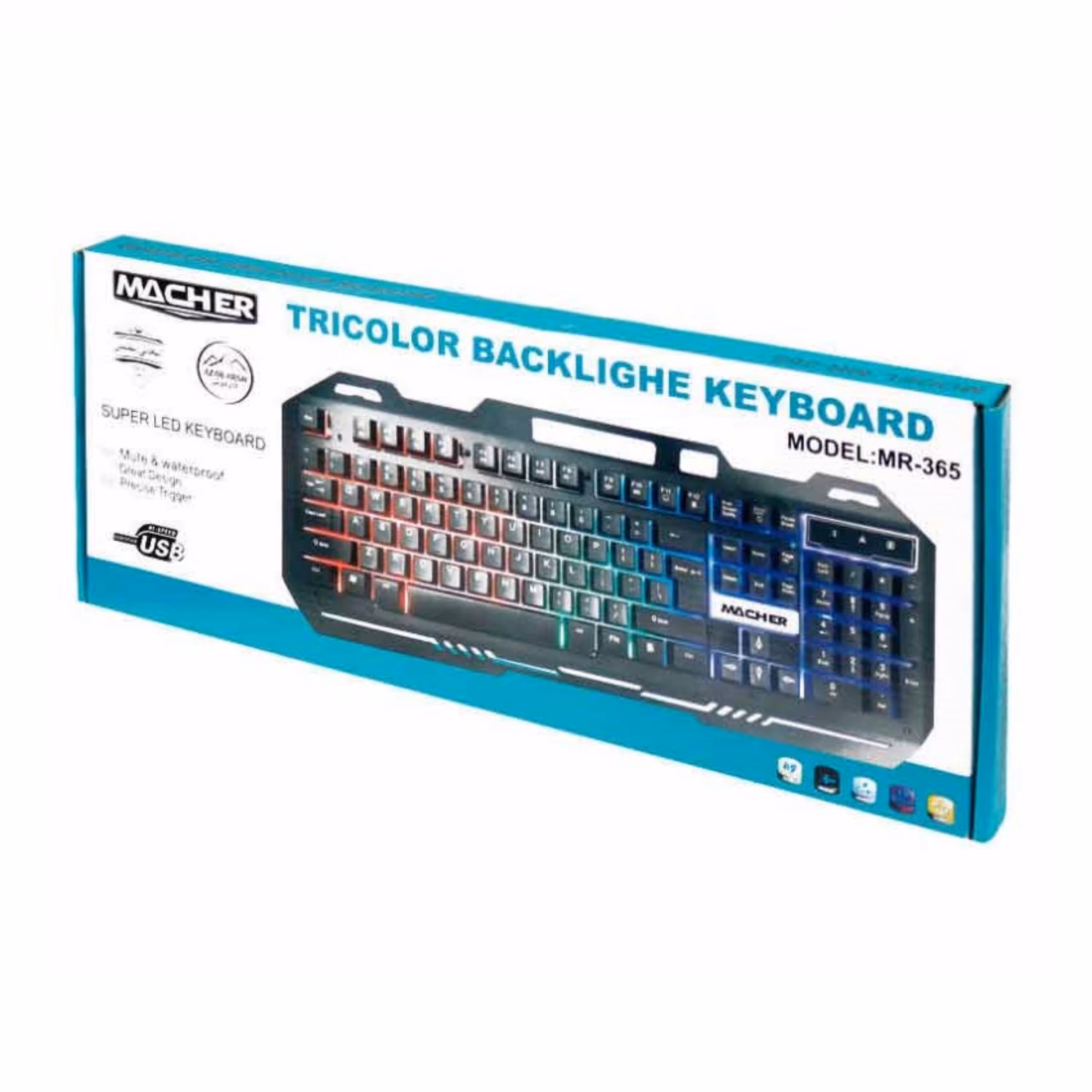 کیبورد مخصوص بازی Macher MR-365 با گارانتی 6 ماهه