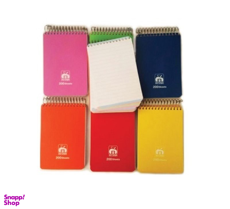 یادداشت 200 برگ 15*10 سیم از بالا PP کد 7331