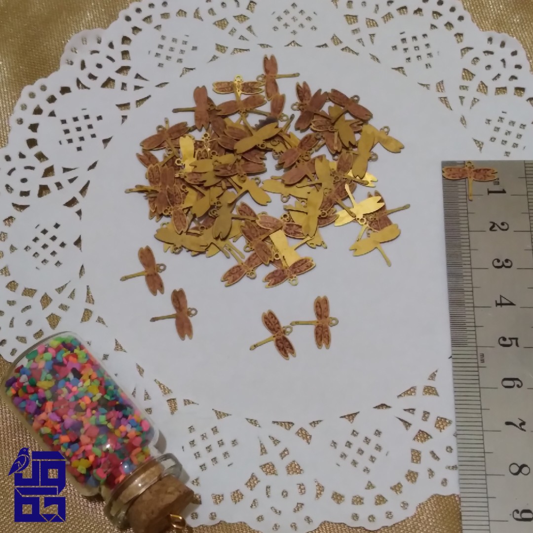 خرجکار سبک طلایی مدل سنجاقک پک 20 عددی