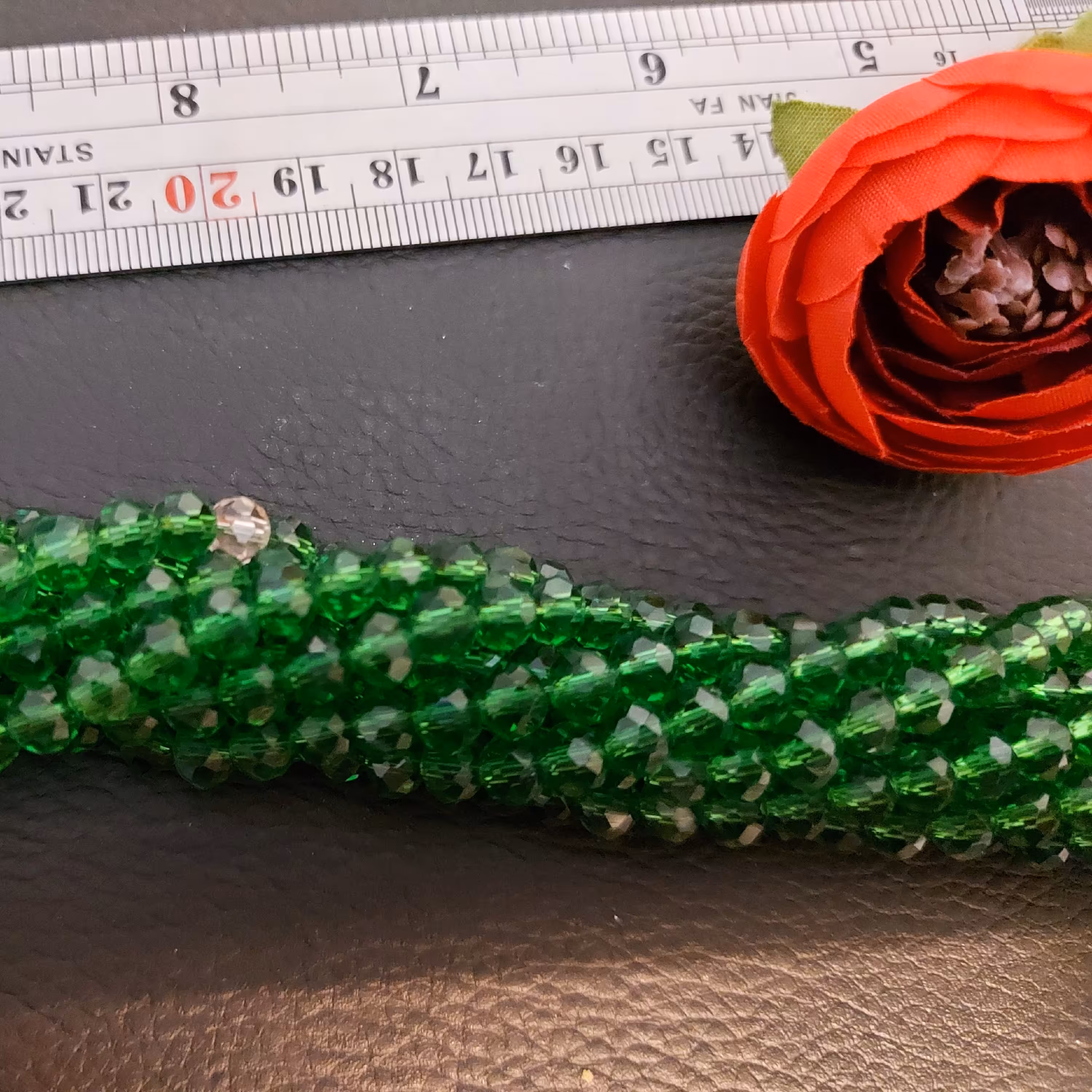 کریستال سبز شیشه ای سایز 6 ریسه ای 