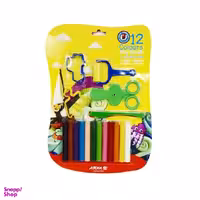 خمیر وکیومی آریا (Aria) بسته 12 رنگ با ابزار