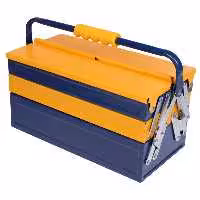 جعبه ابزار فلزی اتوماتیک آنزو رنگ بنفش مشکی کوره ای  ضد خش مدل 403