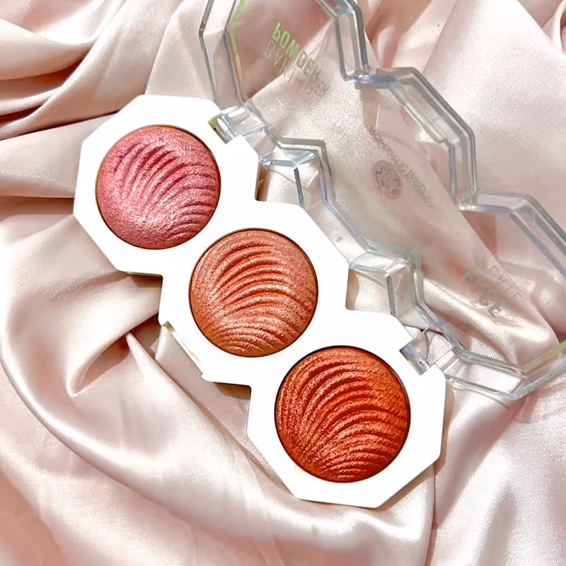 روژگونه هایلایتر سه رنگ سنگی