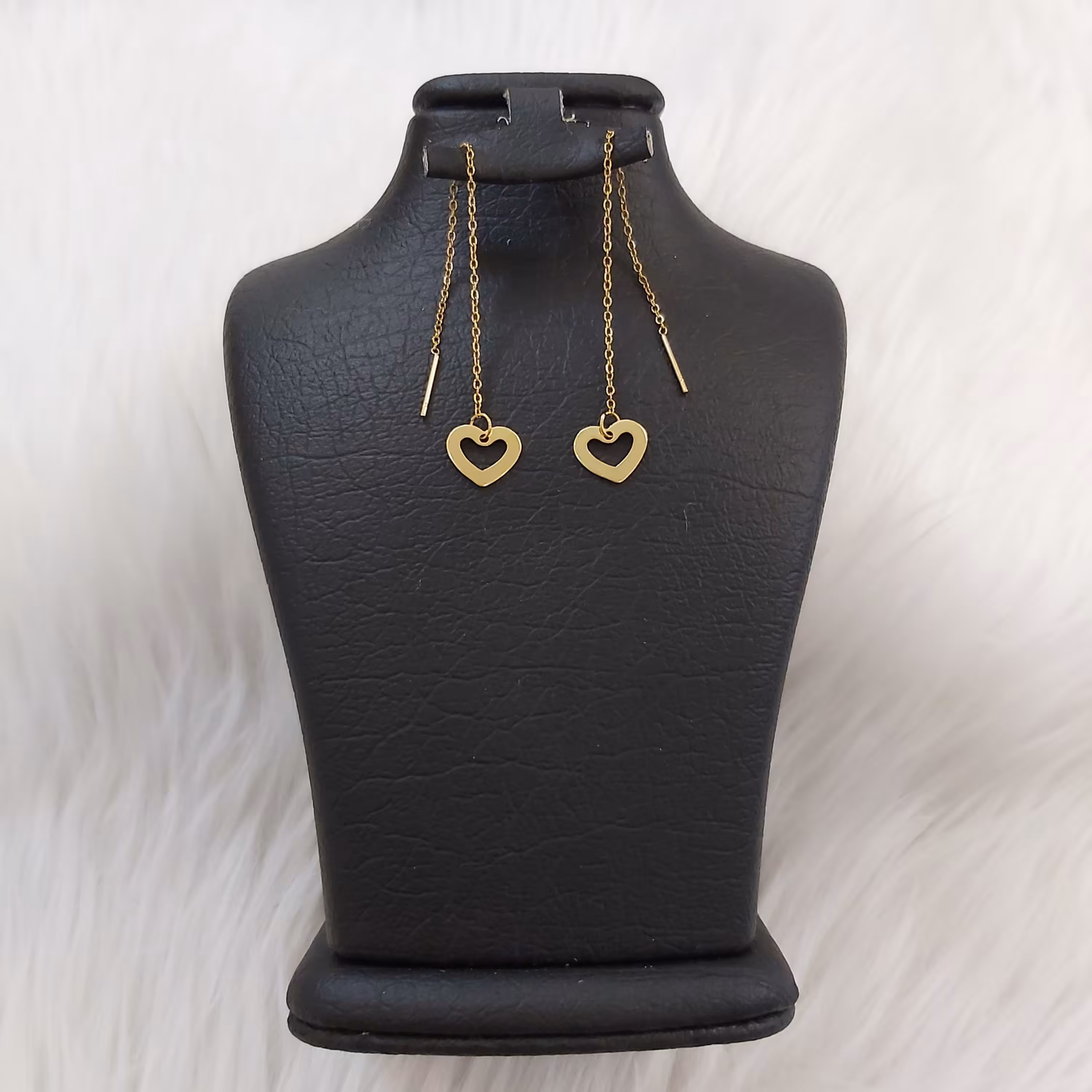 گوشواره استیل مدل بخیه طرح قلب کد heart113