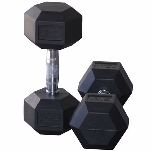 دمبل شش ضلعی 12.5 کیلوگرمی بسته 2 عددی