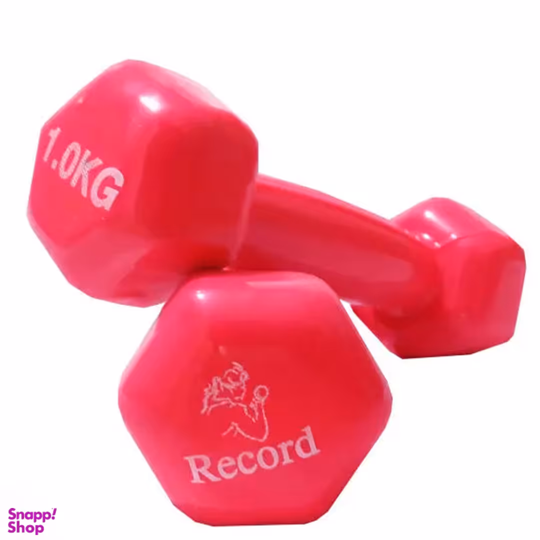 دمبل 1 کیلوگرمی مدل رکورد کد 2 بسته 2 عددی