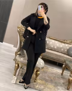 کت و شلوار یقه انگلیسی دنیز