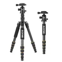 سه پایه مونوپاددار فیبر کربن زومی مدل Zomei Q666C Carbon Fiber Camera Tripod