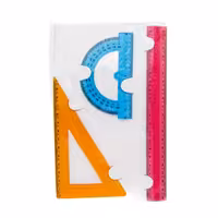 ست خط کش 3 تکه ژله‌ای