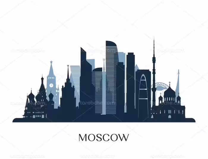 وکتور مکان های دیدنی مسکو | گرافیک با طعم تربچه