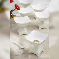 بستنی خوری و انار خوری فیوچر گل سرخ با قاشقک 