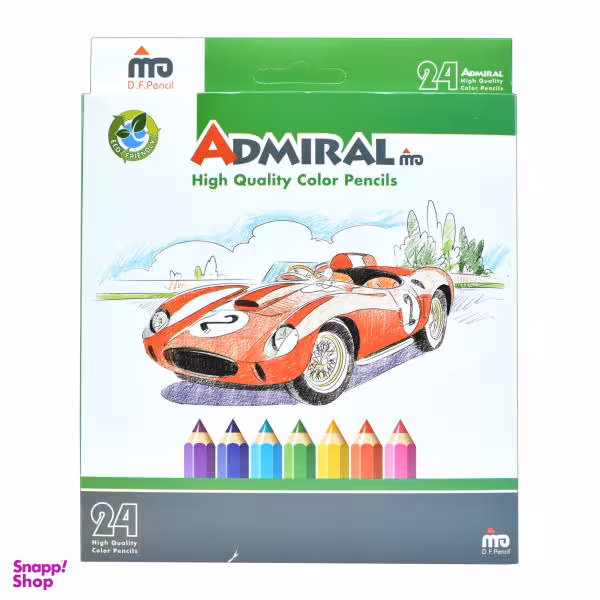 مداد رنگی 24 رنگ آدمیرال مدل Car