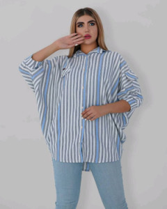 پانچو زنانه لنین مدل راه راه