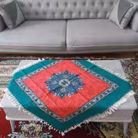 قلمکاری اصفهان طرح صادراتی ابعاد80در80 قابل شستشورنگ ثابت