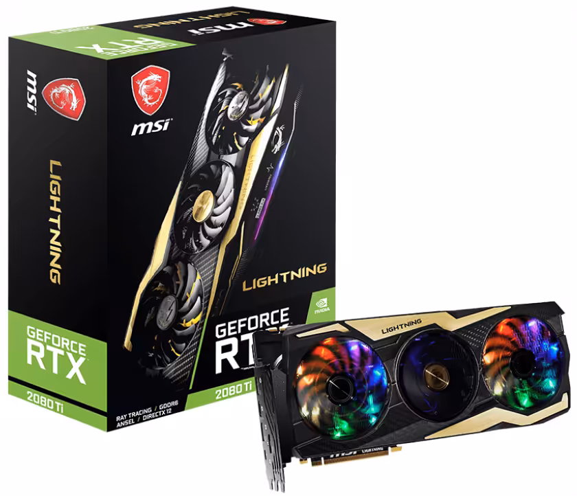 کارت گرافیک ام اس آی مدل GeForce RTX 2080 Ti LIGHTNING  با حافظه 11 گیگابایت
