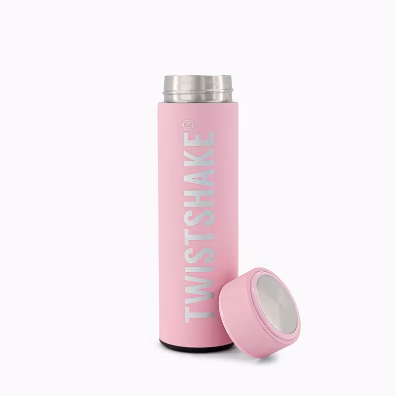 فلاسک سرد و گرم 420 میلی لیتر رنگ صورتی با جنس فولاد ضد زنگ تویست شیک «Twistshake»