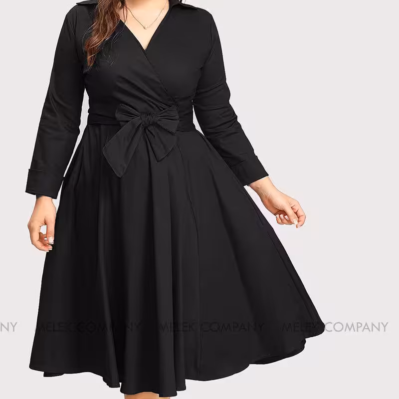 پیراهن مجلسی جنس جودون کشی سایز 3 ایکس رارج  4 ایکس رارج 