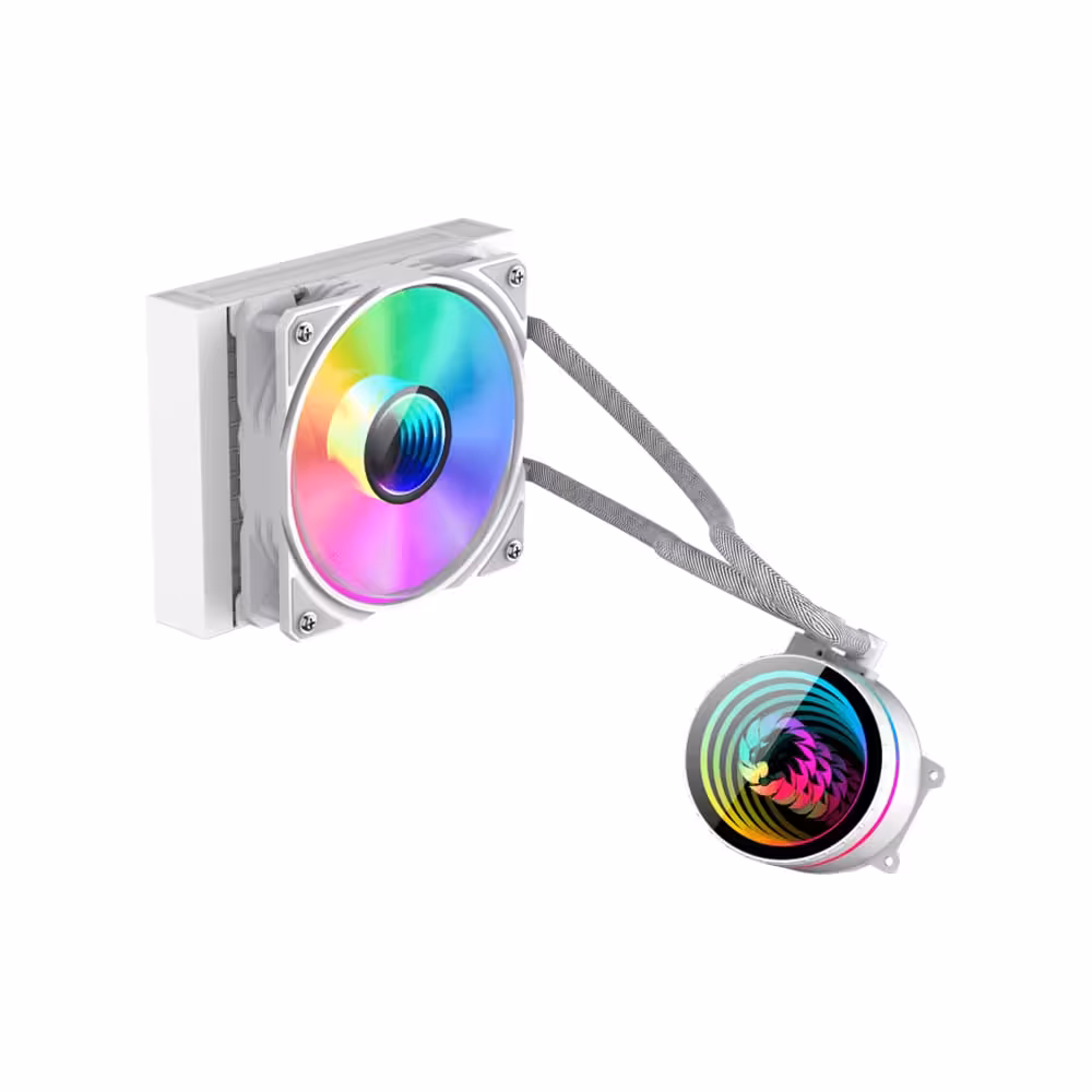 خنک کننده پردازنده مایع گیم مکس GameMax IceBurg 120 Infinity White