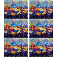 زیر بشقابی مستطیلی پارچه مخمل سایز 35 در 40 مدل U3-308 شرکت رنس