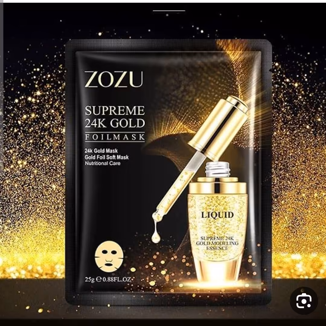 ماسک  ورقه ای  طلا  زوزو آرایشی بهداشتی تابان

