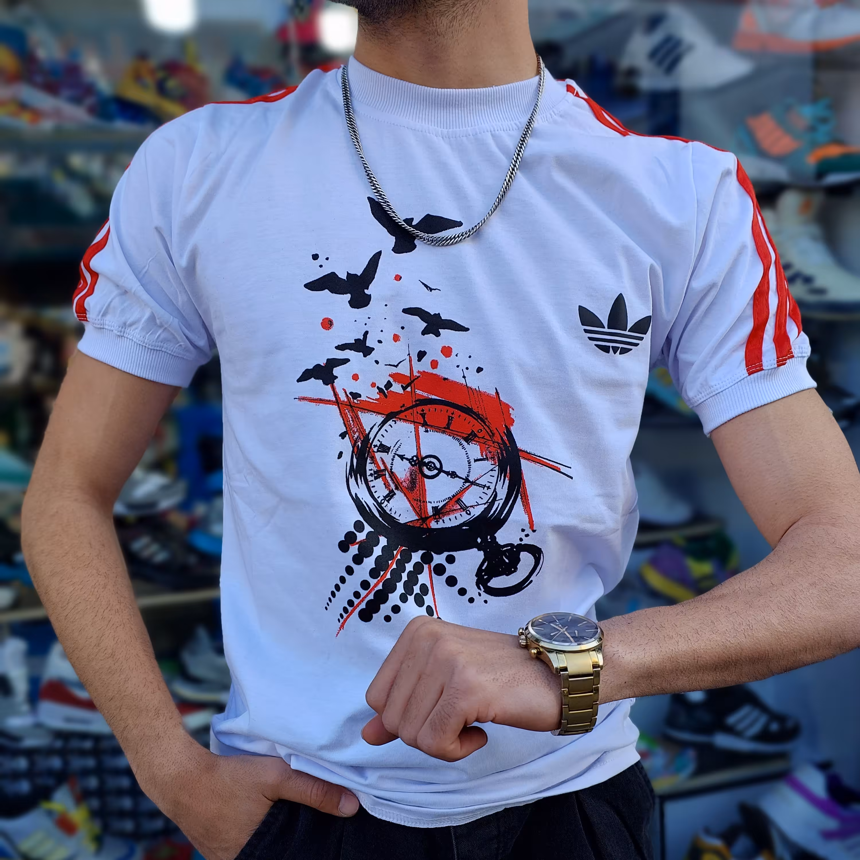 تیشرت چاپی آدیداس طرح توکیو