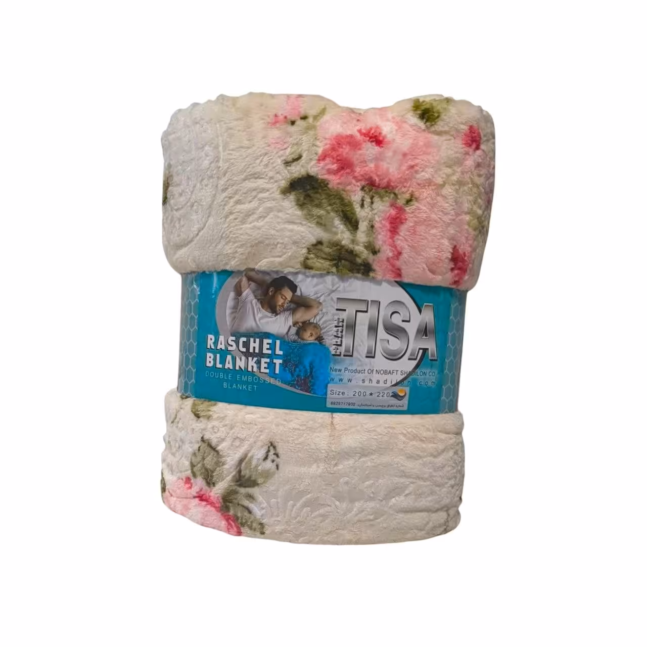 پتو مسافرتی دونفره تیسا مدل لایف سایز 220x200 سانتی متر
