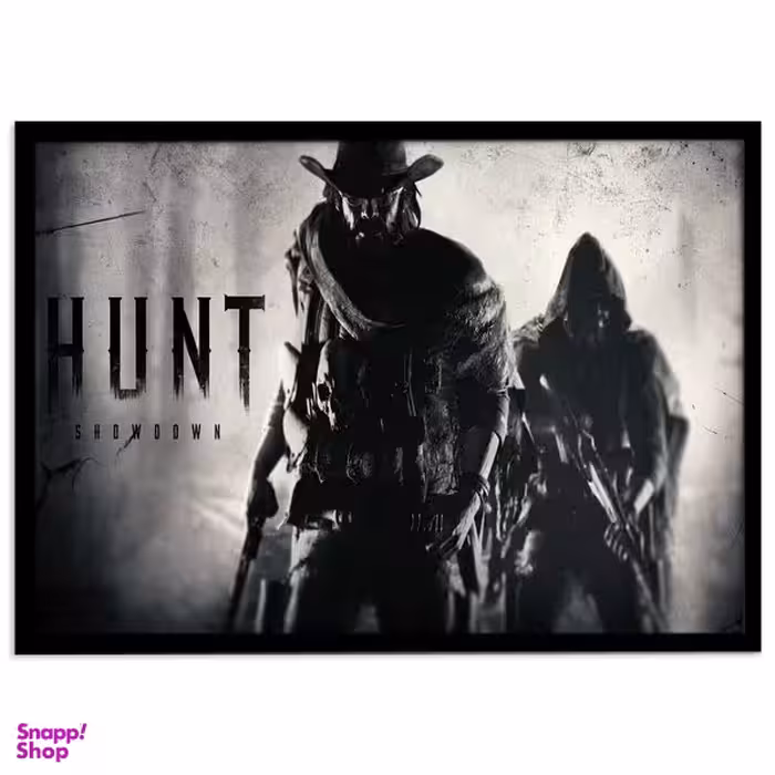 تابلو نوری بکلیت مدل طرح بازی گیم نت Hunt Showdown مدل چراغدار B-s1418