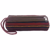 جامدادی گلیم دستباف کد JAMEDGLI12  نفیس  زیپ قوی رنگ زرشکی